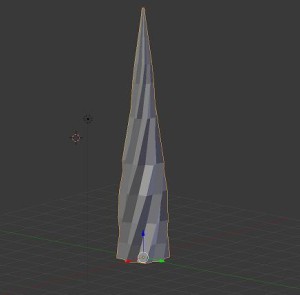 First attempt at modeling unicorn horn.
